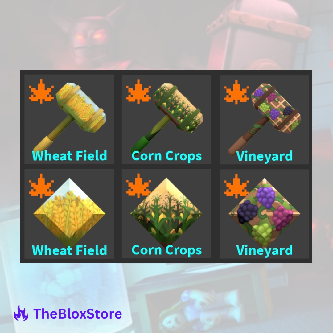 Wheat Field, Corn Crops & Vineyard Sets Bundle