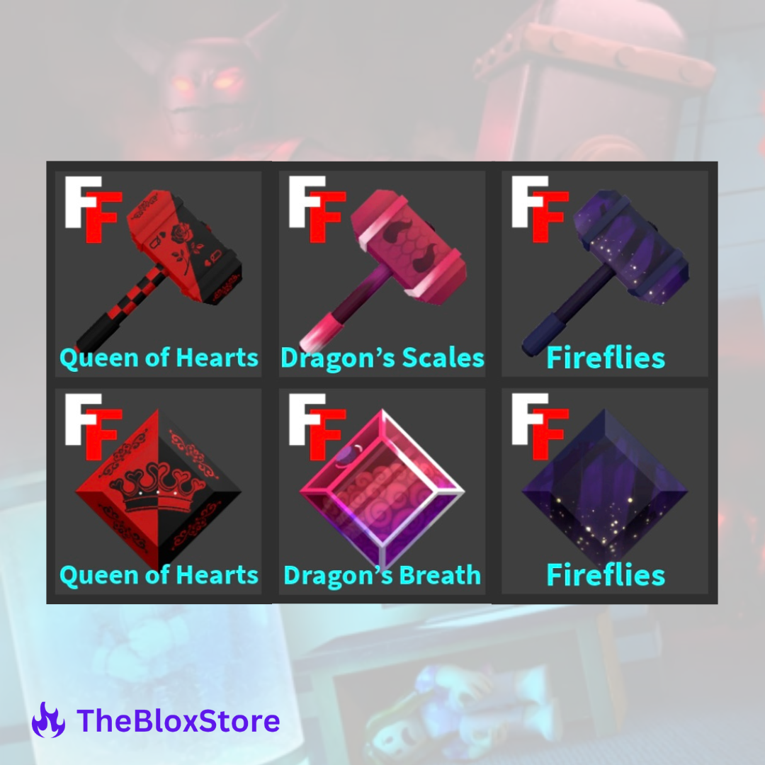Queen of Hearts, Dragon Scales & Fireflies Sets Bundle