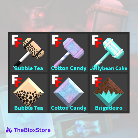 Bubble Tea, Cotton Candy & Jellybean Cake Sets Bundle