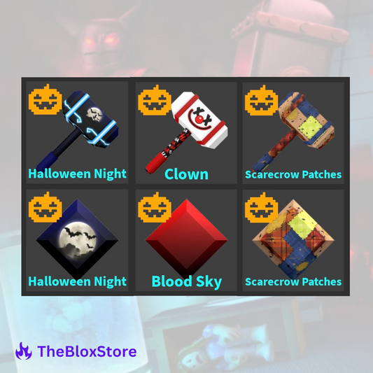 Halloween Night, Clown & Scarecrow Patches Sets Bundle