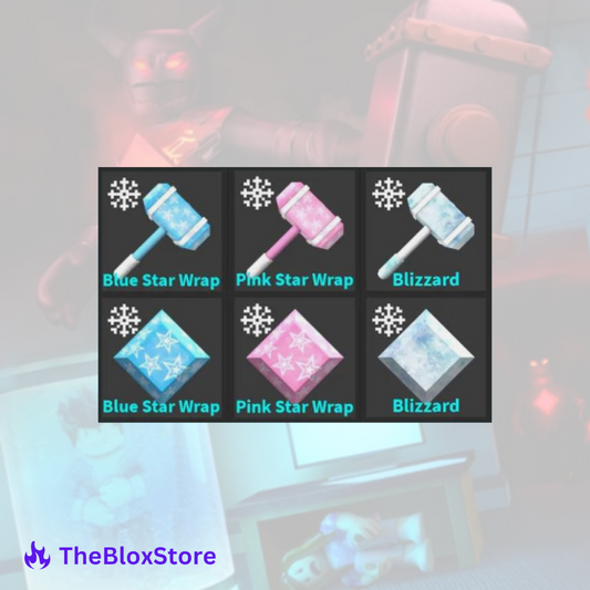 Blue Star Wrap, Pink Star Wrap & Blizzard Sets Bundle